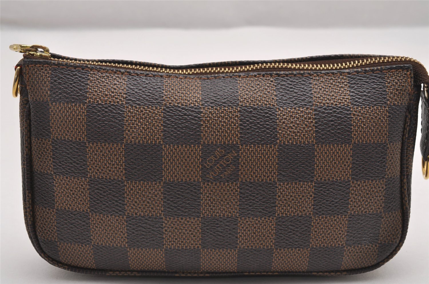 Authentic Louis Vuitton Damier Marais Bucket Pouch Purse Clutch LV 1974J