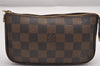 Authentic Louis Vuitton Damier Marais Bucket Pouch Purse Clutch LV 1974J