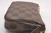 Authentic Louis Vuitton Damier Marais Bucket Pouch Purse Clutch LV 1974J