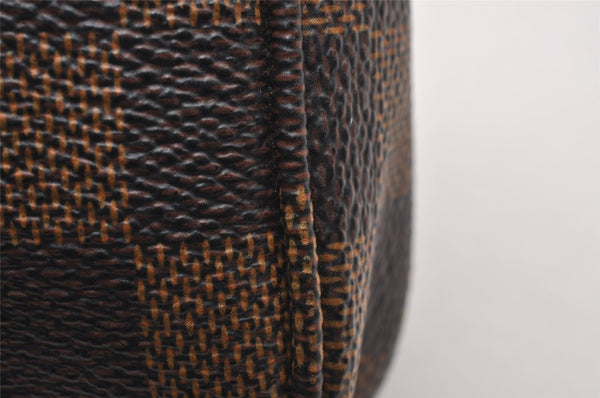 Authentic Louis Vuitton Damier Marais Bucket Pouch Purse Clutch LV 1974J