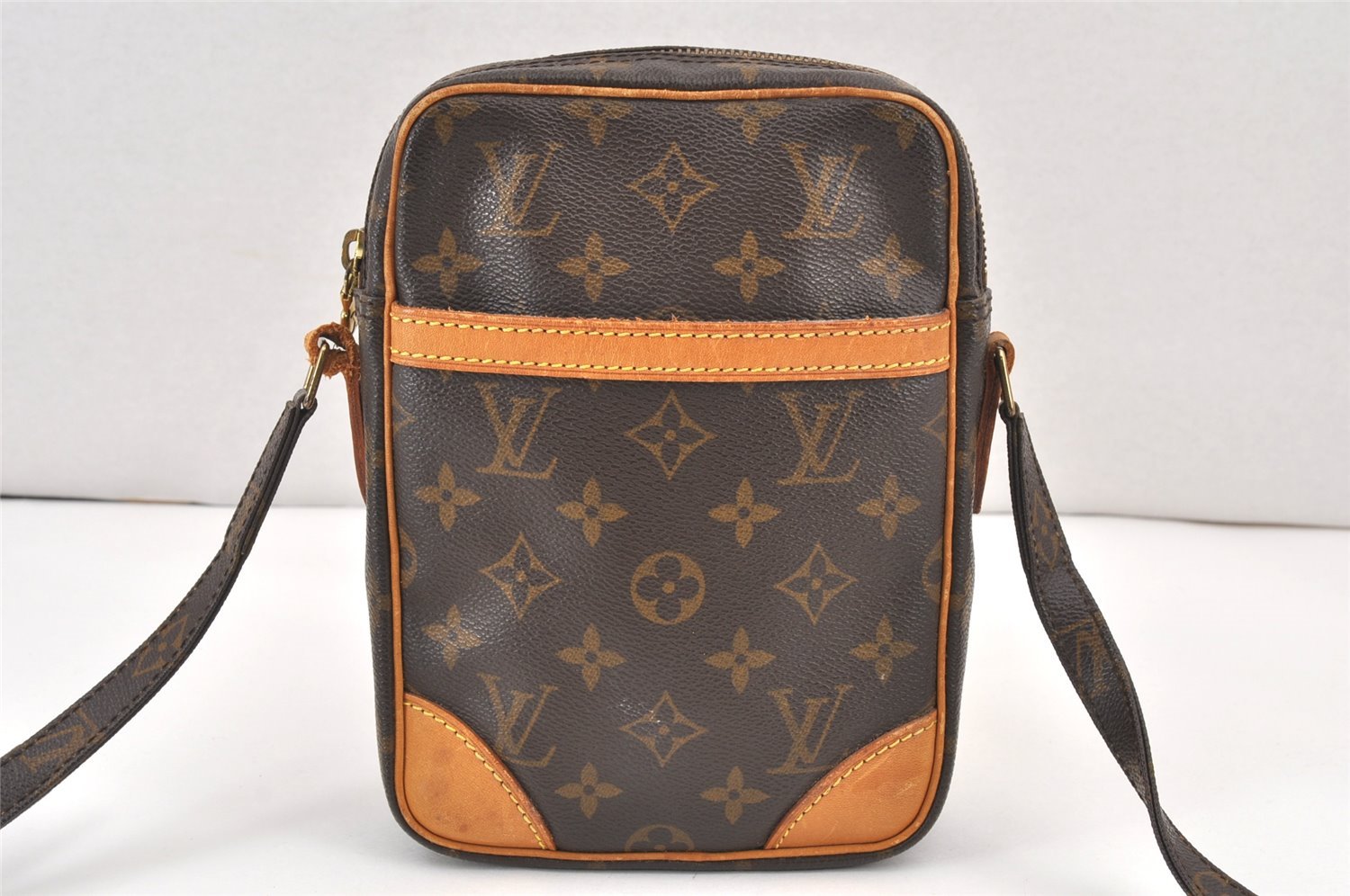 Authentic Louis Vuitton Monogram Danube Shoulder Cross Body Bag M45266 LV 1974K