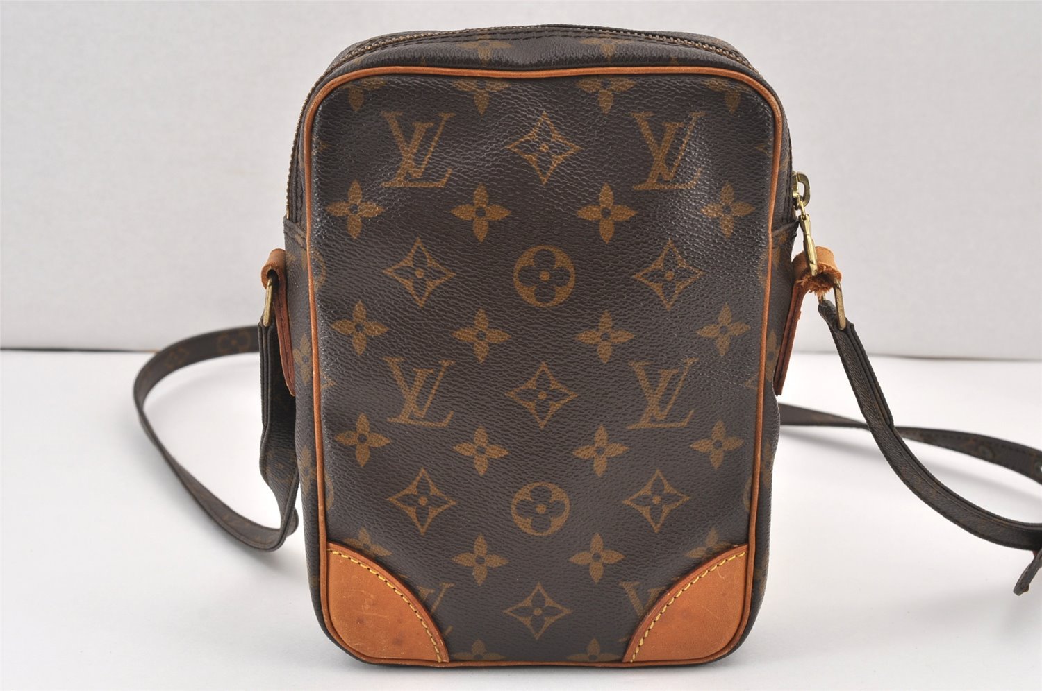 Authentic Louis Vuitton Monogram Danube Shoulder Cross Body Bag M45266 LV 1974K