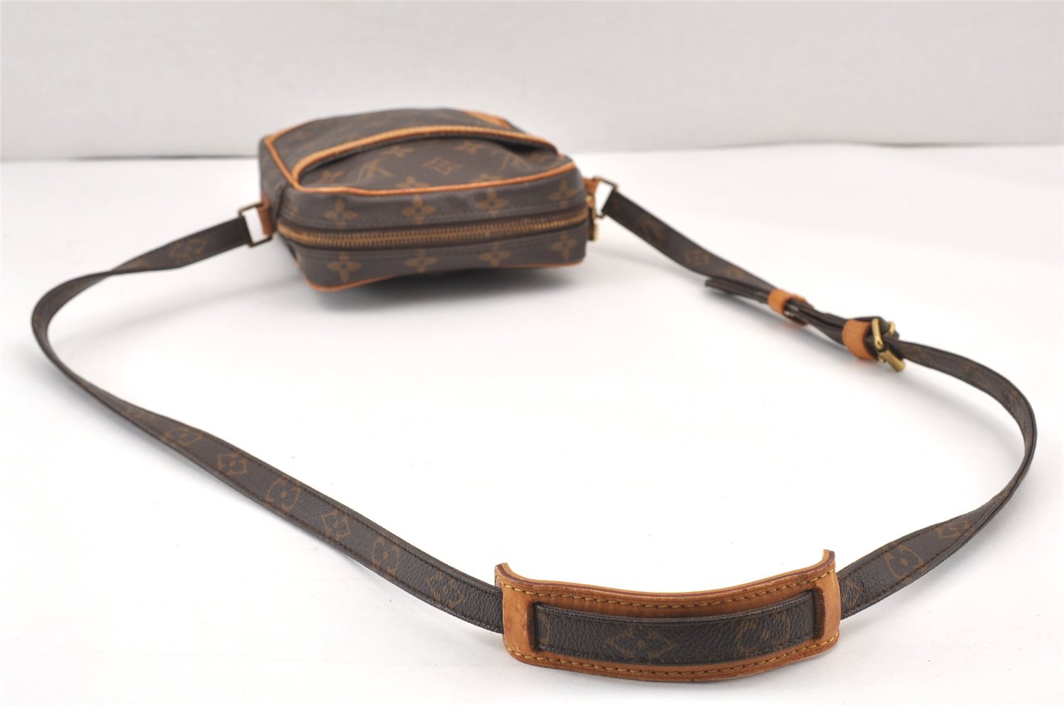 Authentic Louis Vuitton Monogram Danube Shoulder Cross Body Bag M45266 LV 1974K