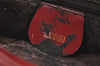 Authentic GUCCI Shoulder Bag Purse Unborn Calf Leather Bordeaux Red Junk 1975K