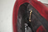 Authentic GUCCI Shoulder Bag Purse Unborn Calf Leather Bordeaux Red Junk 1975K