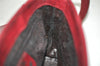 Authentic GUCCI Shoulder Bag Purse Unborn Calf Leather Bordeaux Red Junk 1975K