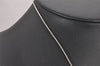 Authentic HERMES Cage De Ash H Cube Pendant Necklace Silver Orange Box 1976J