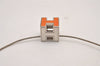 Authentic HERMES Cage De Ash H Cube Pendant Necklace Silver Orange Box 1976J