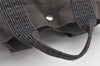 Authentic HERMES Vintage Her Line Ado MM Backpack Hand Bag Nylon Gray 1976K