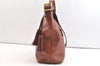 Authentic COACH Tassel Shoulder Cross Body Bag Leather 19889 Brown 1978K