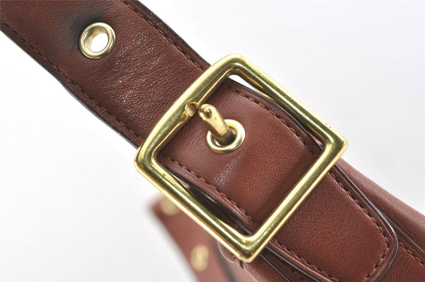 Authentic COACH Tassel Shoulder Cross Body Bag Leather 19889 Brown 1978K