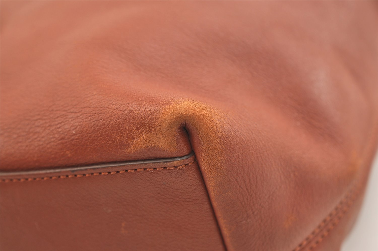 Authentic COACH Tassel Shoulder Cross Body Bag Leather 19889 Brown 1978K