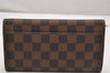 Authentic Louis Vuitton Damier Portefeuille Sarah Long Wallet N63209 LV 1979J