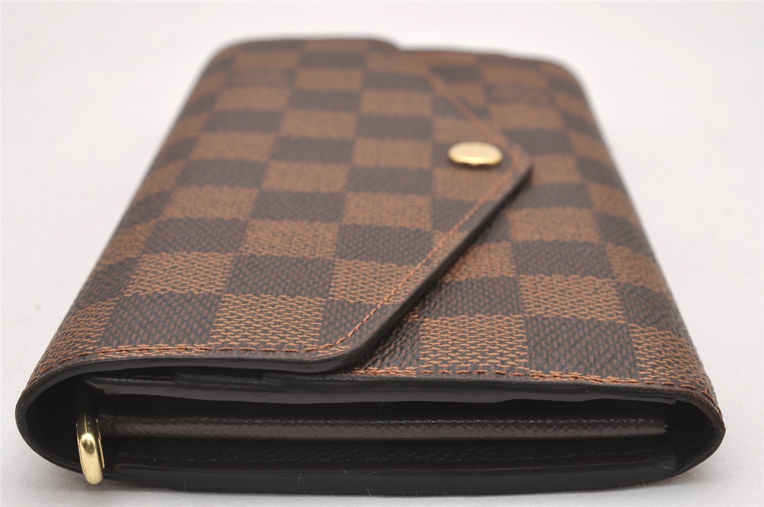 Authentic Louis Vuitton Damier Portefeuille Sarah Long Wallet N63209 LV 1979J