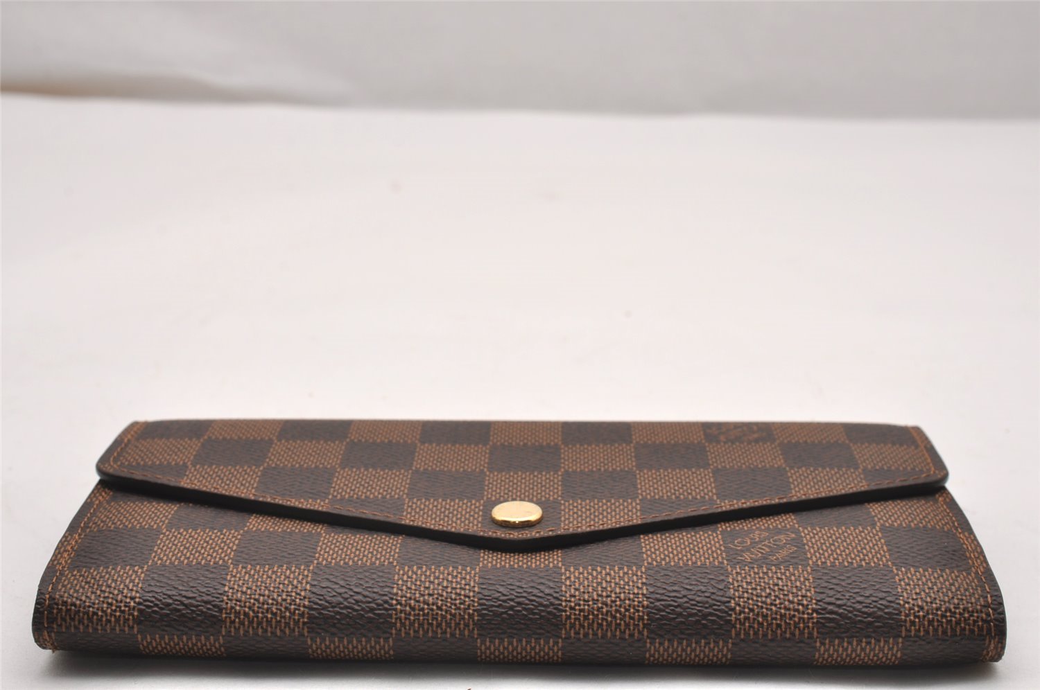 Authentic Louis Vuitton Damier Portefeuille Sarah Long Wallet N63209 LV 1979J