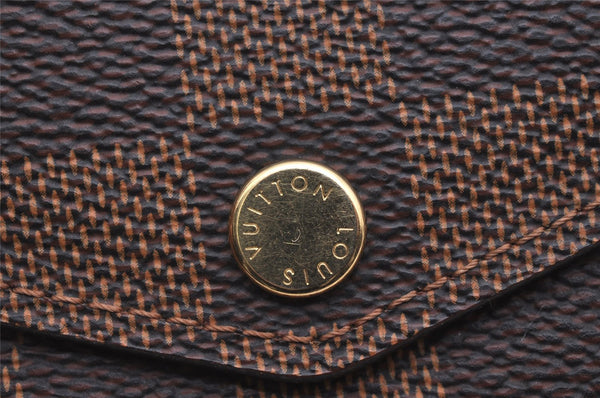 Authentic Louis Vuitton Damier Portefeuille Sarah Long Wallet N63209 LV 1979J