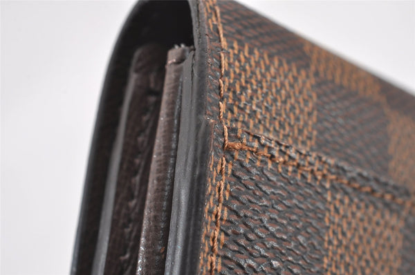 Authentic Louis Vuitton Damier Portefeuille Sarah Long Wallet N63209 LV 1979J
