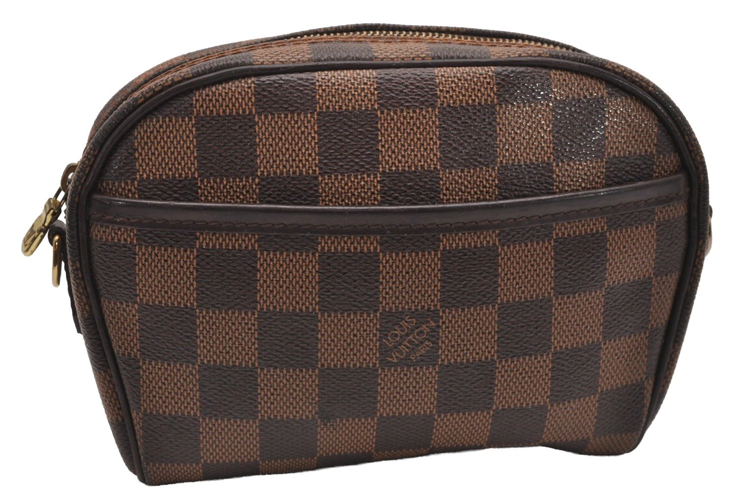 Authentic Louis Vuitton Damier Pochette Ipanema N51296 Shoulder Bag Junk 1980J