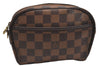 Authentic Louis Vuitton Damier Pochette Ipanema N51296 Shoulder Bag Junk 1980J