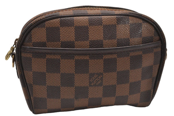 Authentic Louis Vuitton Damier Pochette Ipanema N51296 Shoulder Bag Junk 1980J