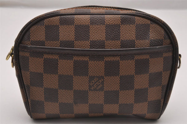 Authentic Louis Vuitton Damier Pochette Ipanema N51296 Shoulder Bag Junk 1980J