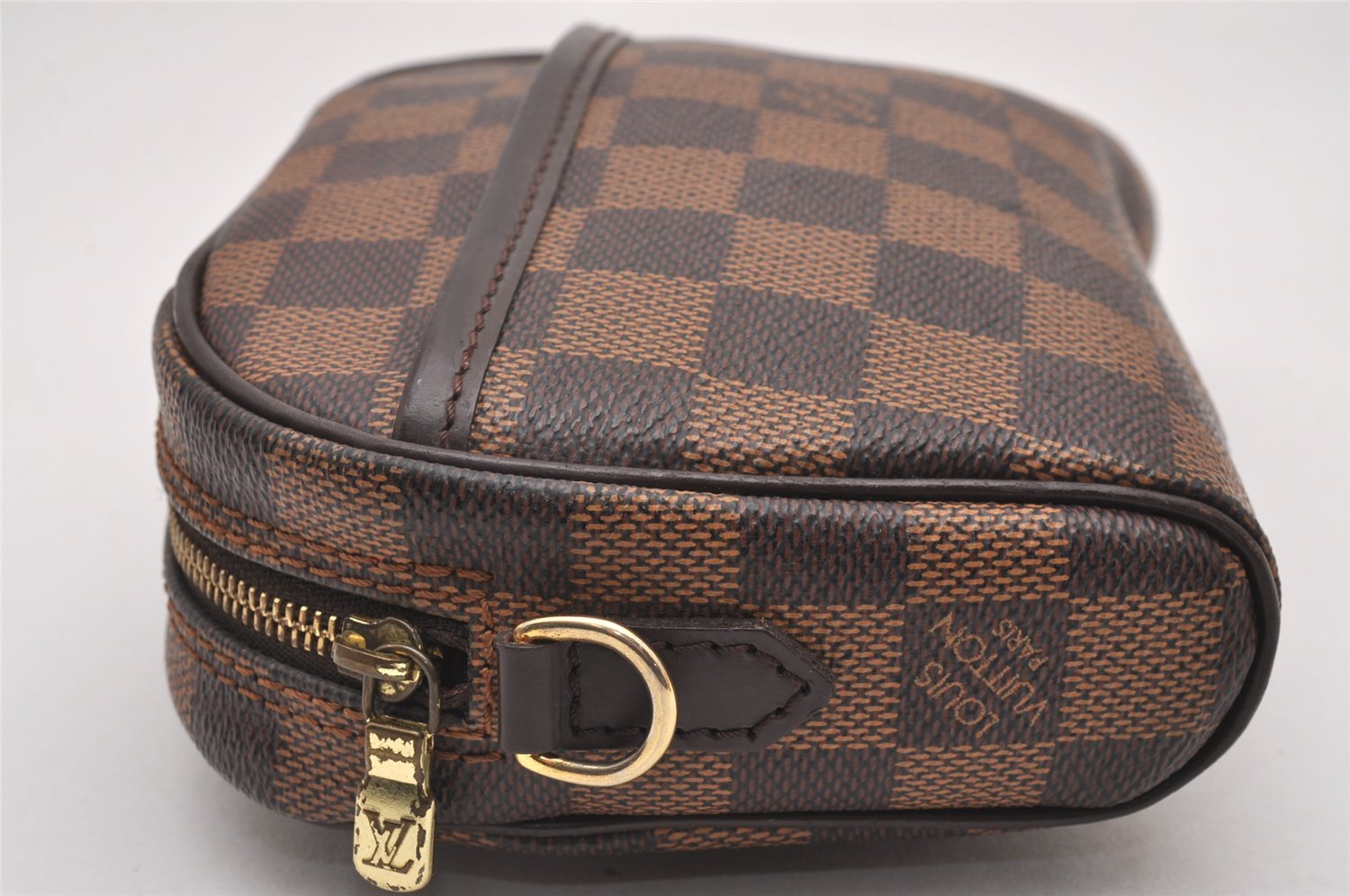 Authentic Louis Vuitton Damier Pochette Ipanema N51296 Shoulder Bag Junk 1980J