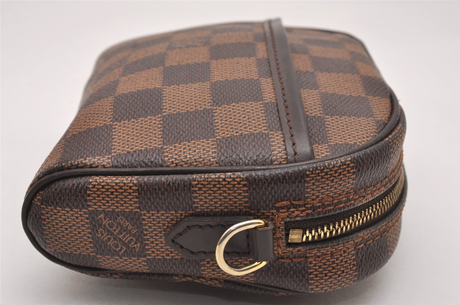 Authentic Louis Vuitton Damier Pochette Ipanema N51296 Shoulder Bag Junk 1980J