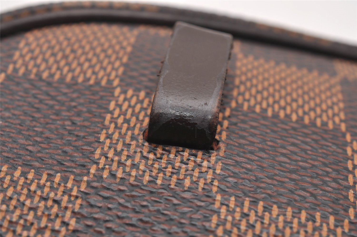 Authentic Louis Vuitton Damier Pochette Ipanema N51296 Shoulder Bag Junk 1980J