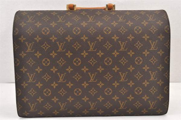 Authentic Louis Vuitton Monogram Serviette Fermoir Briefcase M53305 LV 1980K