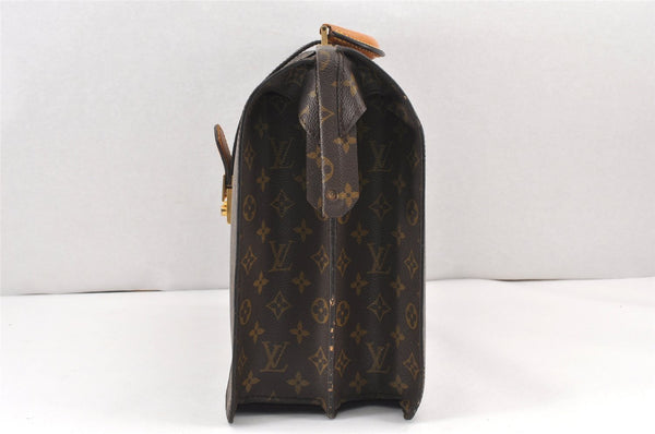 Authentic Louis Vuitton Monogram Serviette Fermoir Briefcase M53305 LV 1980K