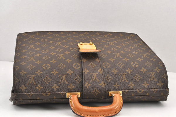 Authentic Louis Vuitton Monogram Serviette Fermoir Briefcase M53305 LV 1980K
