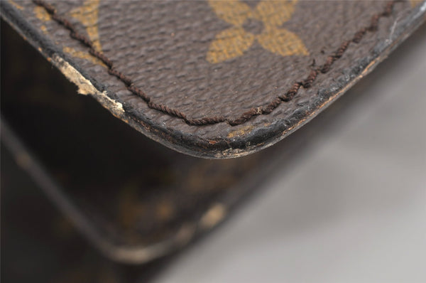 Authentic Louis Vuitton Monogram Serviette Fermoir Briefcase M53305 LV 1980K