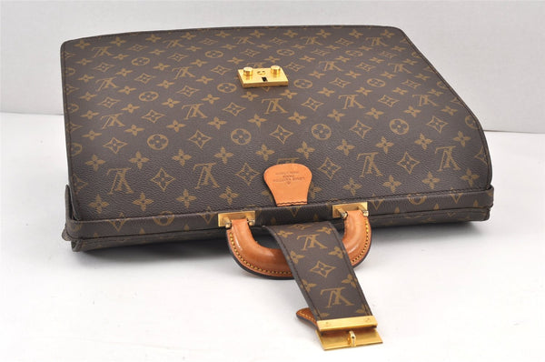 Authentic Louis Vuitton Monogram Serviette Fermoir Briefcase M53305 LV 1980K