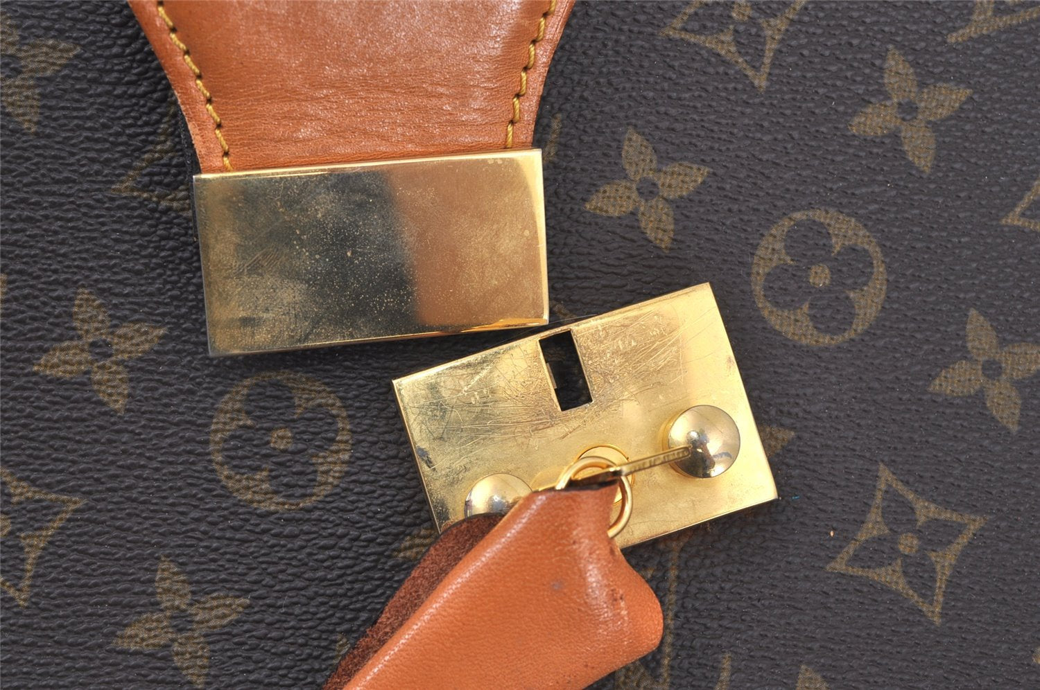 Authentic Louis Vuitton Monogram Serviette Fermoir Briefcase M53305 LV 1980K