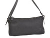 Authentic GUCCI Hand Bag Pouch Purse GG Canvas Leather 103399 Black 1981K