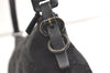 Authentic GUCCI Hand Bag Pouch Purse GG Canvas Leather 103399 Black 1981K