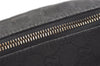 Authentic GUCCI Hand Bag Pouch Purse GG Canvas Leather 103399 Black 1981K