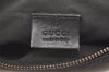 Authentic GUCCI Hand Bag Pouch Purse GG Canvas Leather 103399 Black 1981K