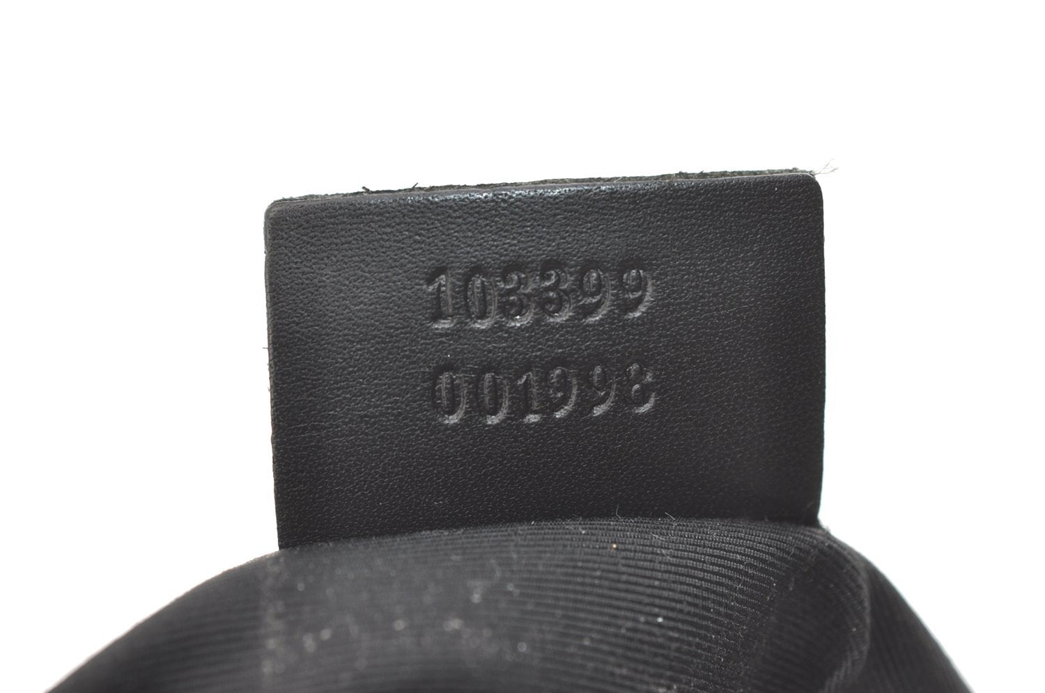 Authentic GUCCI Hand Bag Pouch Purse GG Canvas Leather 103399 Black 1981K