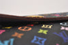 Auth Louis Vuitton Monogram Multicolor Portefeuille Sarah Wallet Black Box 1982J