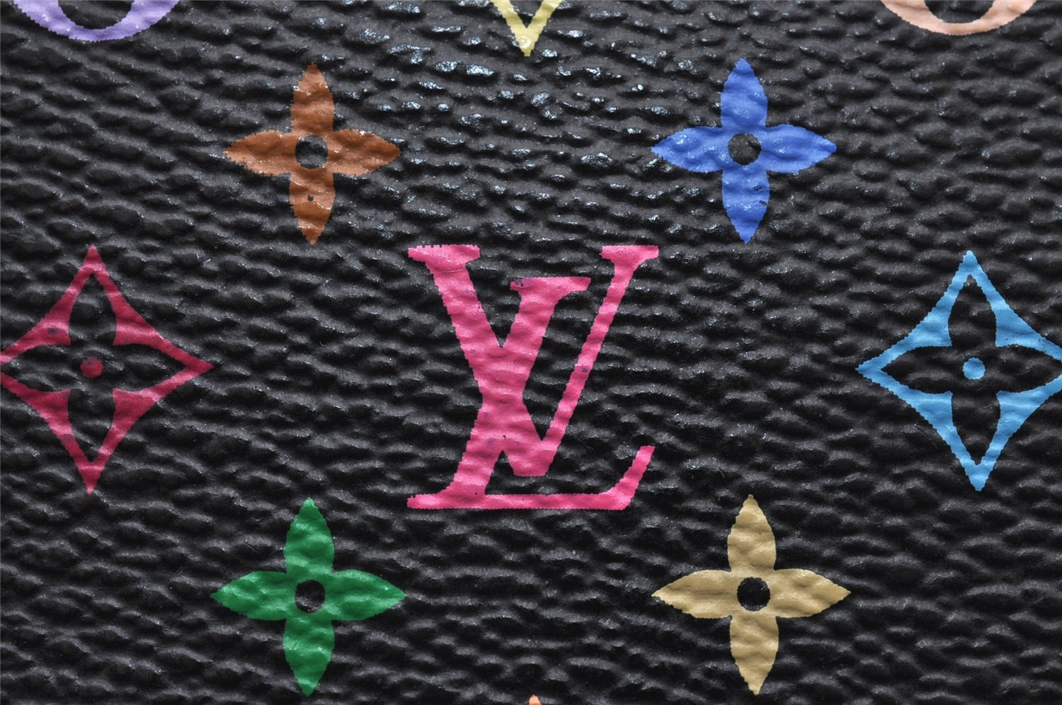 Auth Louis Vuitton Monogram Multicolor Portefeuille Sarah Wallet Black Box 1982J