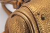 Authentic Chloe Mini Paddington Leather Shoulder Hand Bag Purse Gold 1983J