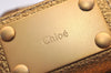 Authentic Chloe Mini Paddington Leather Shoulder Hand Bag Purse Gold 1983J