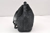 Authentic BOTTEGA VENETA Intrecciato Leather Shoulder Drawstring Bag Black 1986K