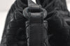 Authentic BOTTEGA VENETA Intrecciato Leather Shoulder Drawstring Bag Black 1986K