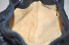 Authentic BOTTEGA VENETA Intrecciato Leather Shoulder Drawstring Bag Black 1986K