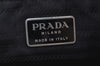 Authentic PRADA Vintage Nylon Tessuto Leather Backpack Purse Black 1987H