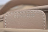 Authentic Christian Dior Cannage Nylon Leather Shoulder Hand Bag Beige CD 1987K