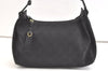 Authentic GUCCI Shoulder Hand Bag Purse GG Canvas Leather 92699 Black 1988K