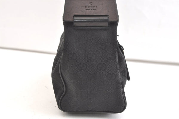 Authentic GUCCI Shoulder Hand Bag Purse GG Canvas Leather 92699 Black 1988K